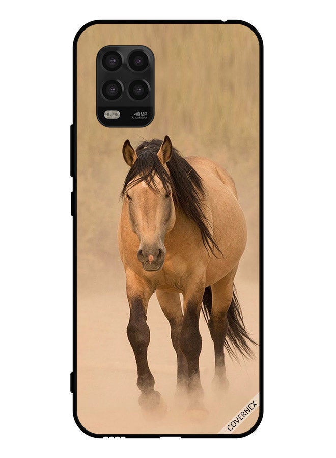 Covernex Protective Case Cover For Xiaomi Mi 10 Lite 5G Brown Horse Race  - Image 1