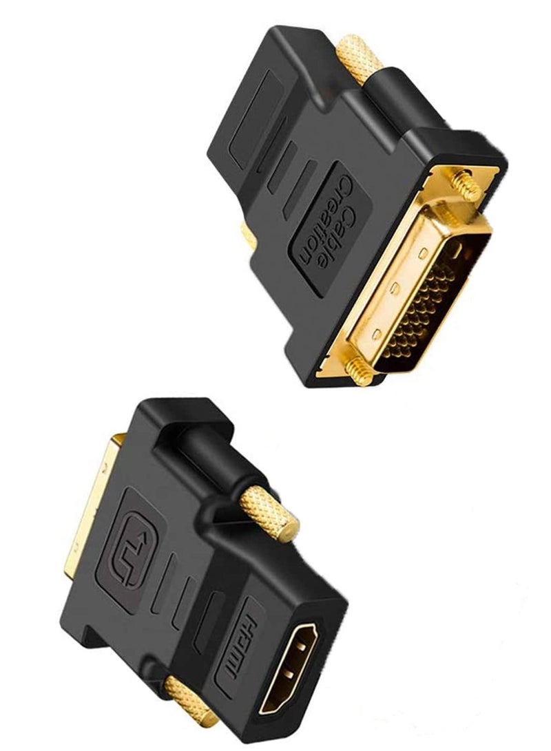 SYOSI DVI to HDMI Adapter Bi-Directional DVI-D(24+1) Male to HDMI Female Converter Support 1080P 3D - Image 1