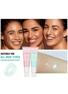 ibcccndc 2 PCS HydraGlow Primer - Long-Lasting, Hydrating, and Niacinamide-Infused Gel-Based Foundation Primer for Perfect Makeup - Moisturizes and Prepares Skin for Flawless Finish  - Image 3