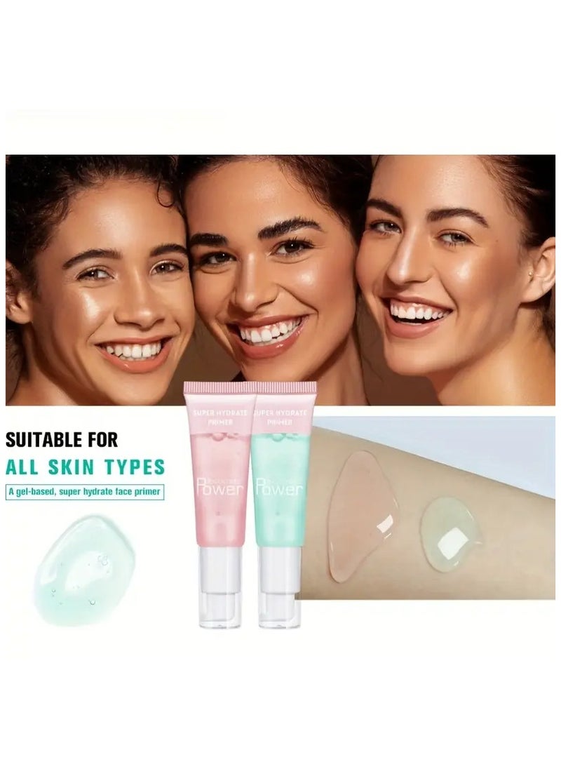 ibcccndc - 2 PCS HydraGlow Primer - Long-Lasting, Hydrating, and Niacinamide-Infused Gel-Based Foundation Primer for Perfect Makeup - Moisturizes and Prepares Skin for Flawless Finish - Image 1