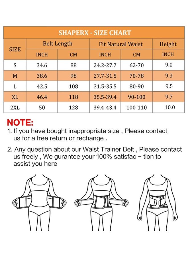 Waist Trainer Trimmer Sauna Sweat Belt Shapewear XL