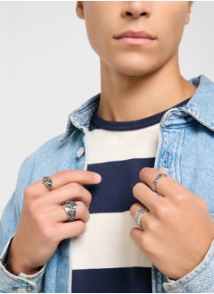 Seventy Five 4 Pack Biker Ring Set  - Image 4