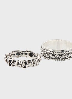 Seventy Five 4 Pack Biker Ring Set  - Image 2