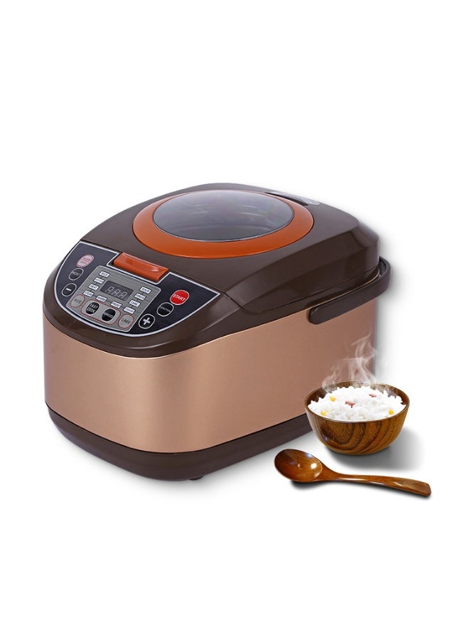 DubaiGallery Electric Smart Rice Cooker PT-188 5 Liter Automatic Multi-Function Cooker With Non-Stick Inner Bowl Smart LED Display Window One Button Operation Keep Warm Reheat Ideal For Home Kitchen Use - Image 2