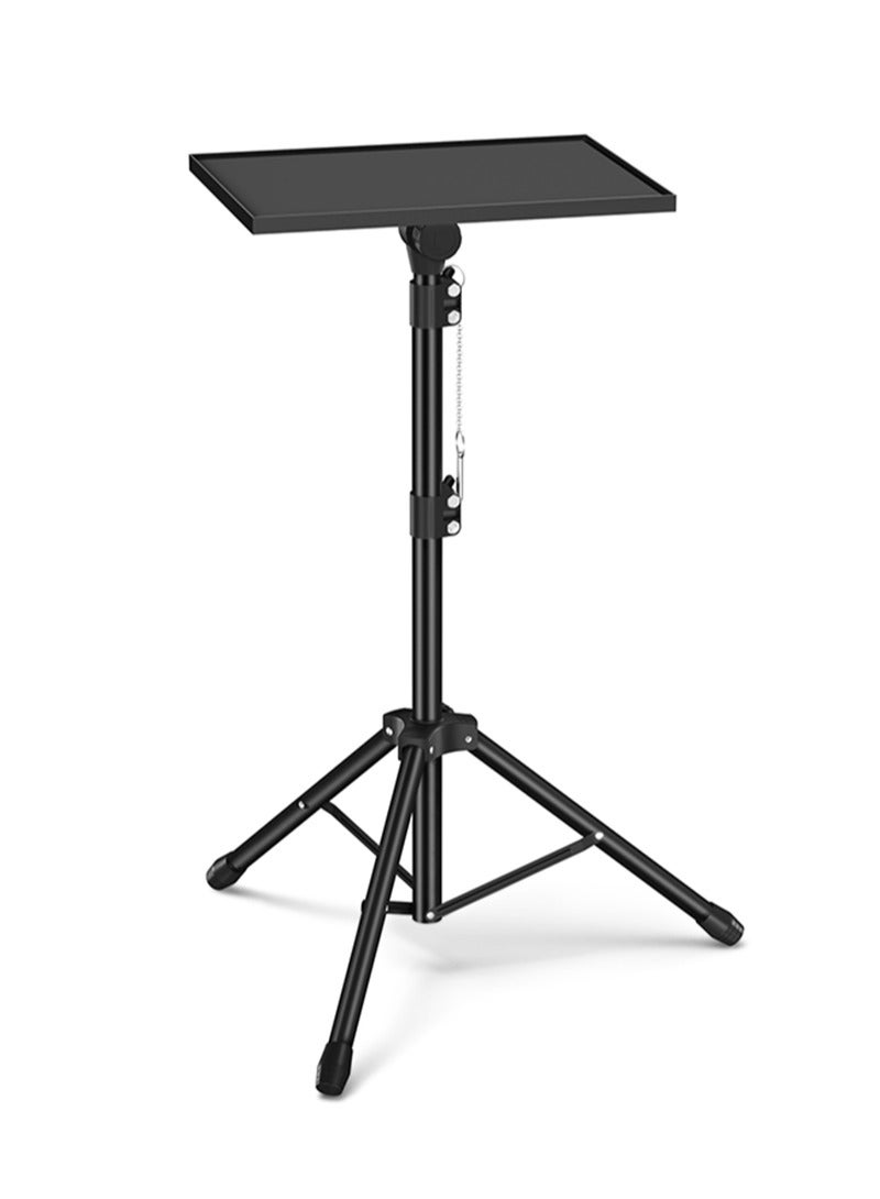 FlashHawk Adjustable Projector Stand Tripod,Laptop Tripod with Phone Holder,Adjustable Laptop Floor Stand for Home/Stage/Studio - Image 2