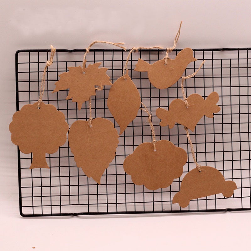 Kraft Paper Blank Card Graffiti Card Kindergarten Partition Card Holiday Packaging Gift Card Greeting Card Decoration Tag - Image 3