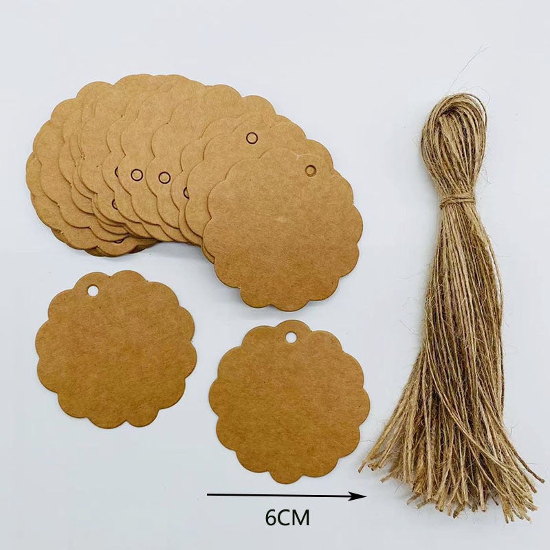 Kraft Paper Blank Card Graffiti Card Kindergarten Partition Card Holiday Packaging Gift Card Greeting Card Decoration Tag - Image 1