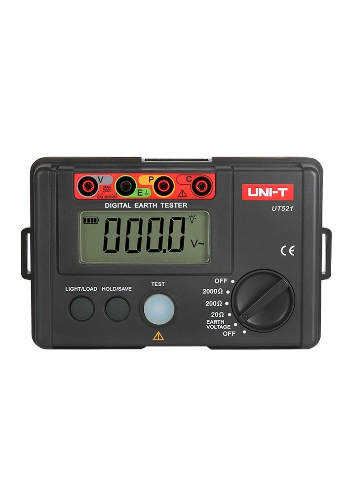 يوني تي جهاز قياس مقاومة الأرض الرقمي UNI-T UT521 (أوم ميتر) - Image 1