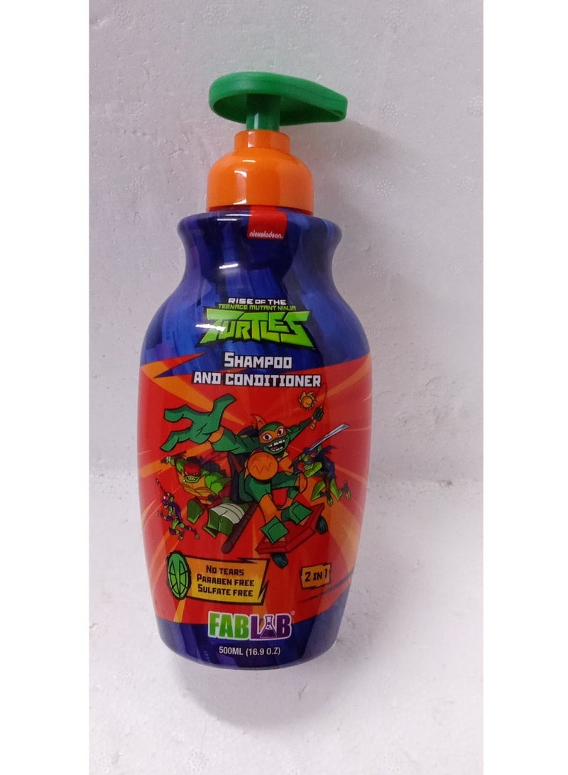 FabLab Turtle Soldiers Shampoo and Conditioner for Children 500ml