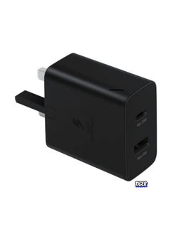 TIGER 35W Wall Charger Duo, Fast Charging Dual USB Ports, Compact & Portable Design, Black, Compatible with iPhone, Samsung, Android Devices, Quick Charge for Phones, Tablets, and More  - Image 1
