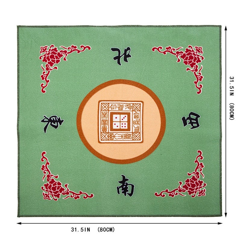 THY COLLECTIBLES Universal MahjongPaigowCardGame Table Cover Green Mat 315 x 315 80cm x 80cm - Image 5