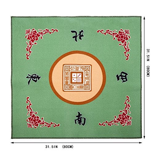 THY COLLECTIBLES Universal MahjongPaigowCardGame Table Cover Green Mat 315 x 315 80cm x 80cm - Image 3
