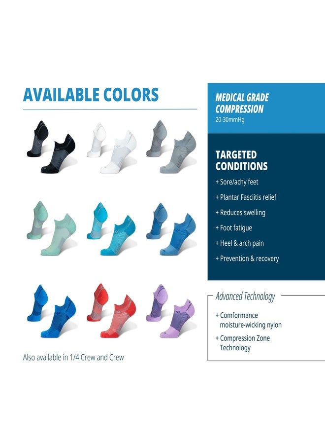 OS1st FS4 Plantar Fasciitis No Show Socks relieves plantar fasciitis, heel/arch pain and improves circulation - Image 4