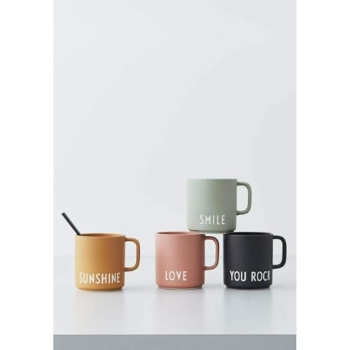Design Letters Favourite Coffee cup with handle 250 Ml | Design in Denmark Christmas mug with Engraved Words| Cute coffee cup | Latte cup | Tea Cup | Gift for Women, Men, Her, Teacher | Novelty Mug - Image 3