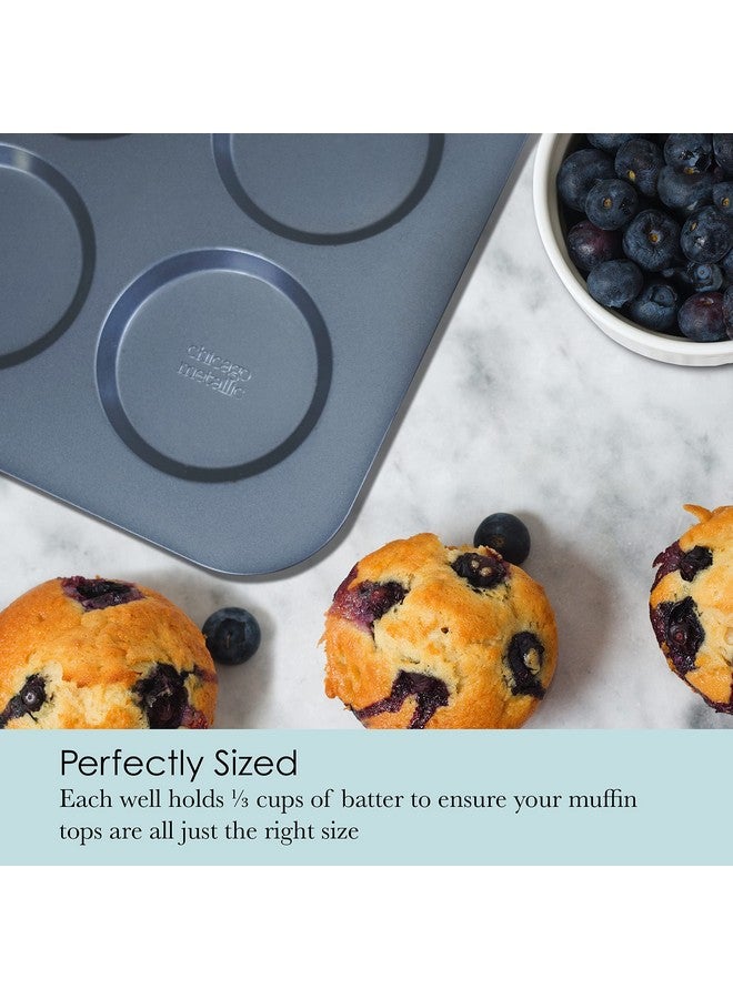chicago metallic Chicago Metallic Professional Non-Stick Muffin Top Pan, 15.75-Inch-by-11-Inch - Image 4