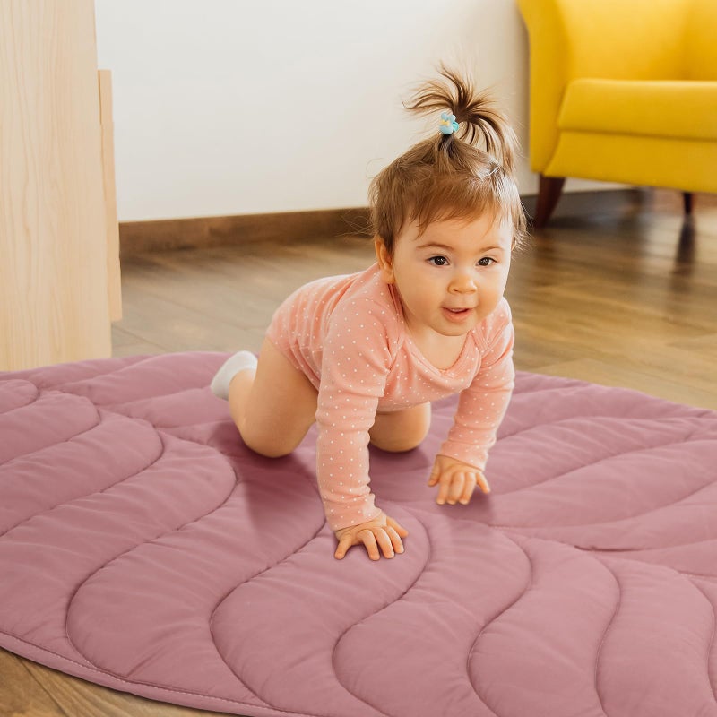Funtery Baby Play Mat 56 x 42 Inch Cotton Crawling Cushion - Image 5