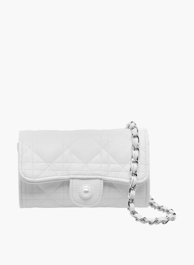 Quilted Crossbody Bag with Chain Strap Ramadan Collection