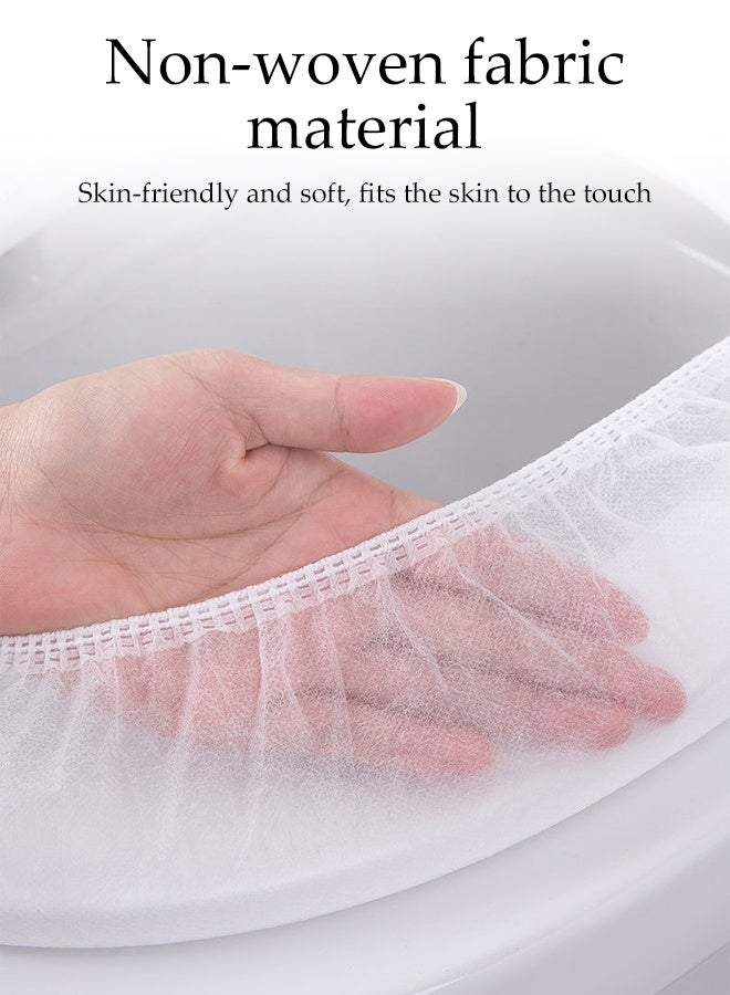 DUNISO 30 Pack Disposable Toilet Seat Cover, Waterproof Non-Woven Fabric, Waterproof and Non Slip Individually Wrapped, Suitable for Outing, Hotel ,Hospital, Public Toilet - Image 3
