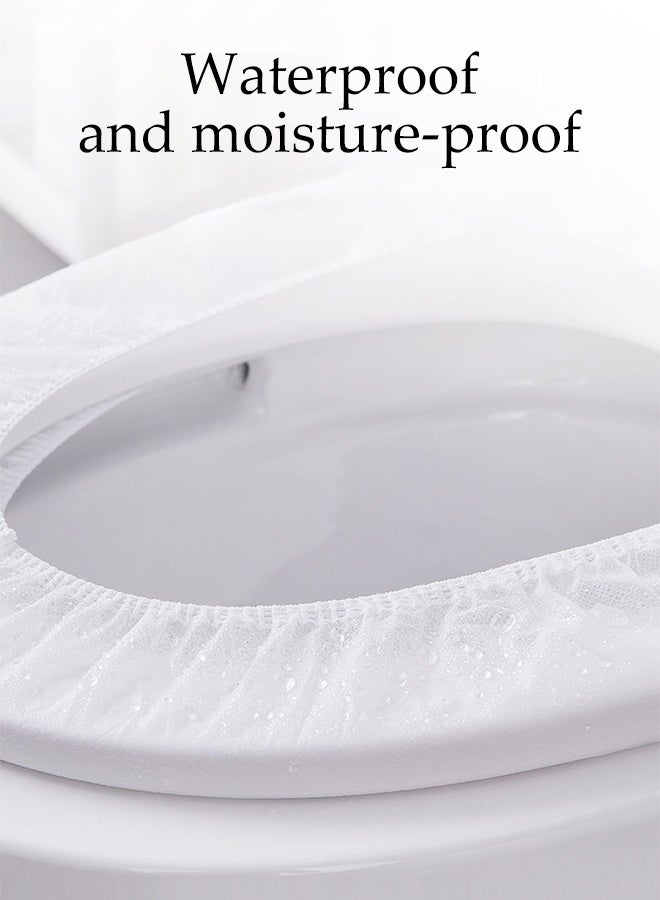 DUNISO 30 Pack Disposable Toilet Seat Cover, Waterproof Non-Woven Fabric, Waterproof and Non Slip Individually Wrapped, Suitable for Outing, Hotel ,Hospital, Public Toilet - Image 5