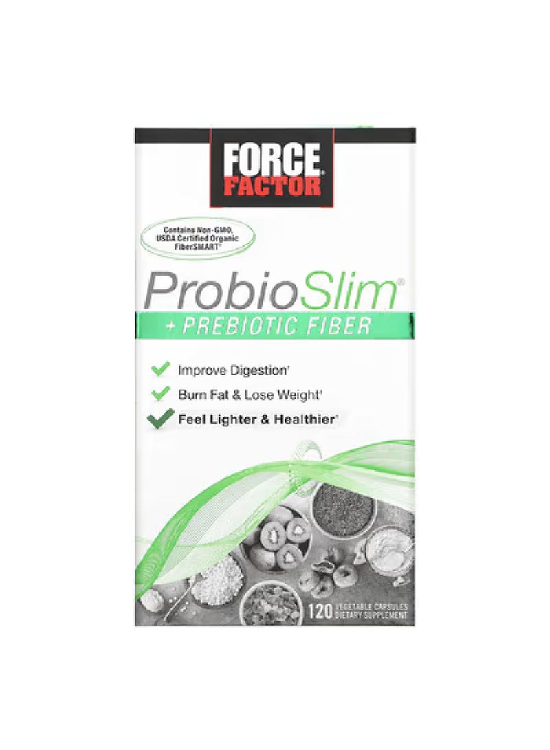 ProbioSlim®, + Prebiotic Fiber, 120 Vegetable Capsules