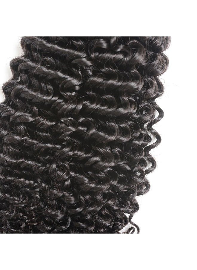 luxnovolex Brazilian Curly Bundles Human Hair Kinky Curly 4 Bundle Short Virgin Human Hair Deals 50g/Bundle Unprocessed Remy Jerry Curly Brazilian Hair Bunldes Human Hair Weave  - Image 3