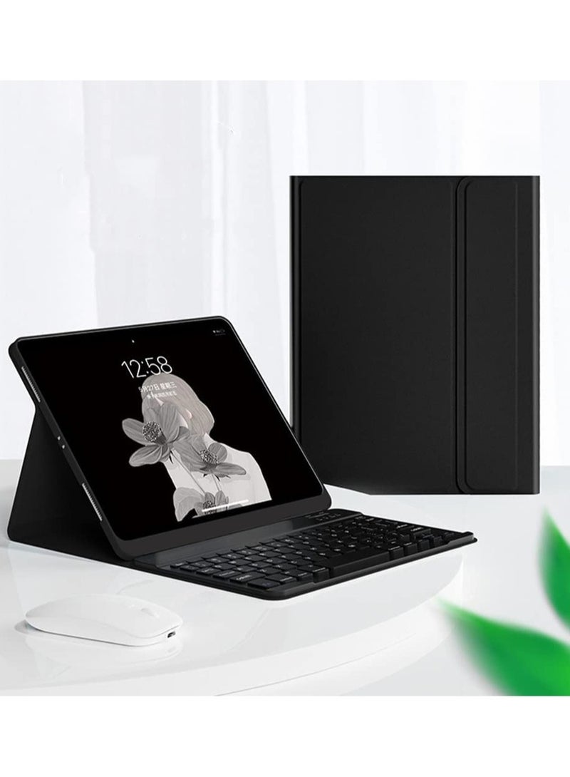Arabic and English Keyboard Case with Wireless Mouse for MatePad 10.4 Lightweight Smart Cover with Detachable Keyboard Bluetooth Mice Pencil Holder - Image 1