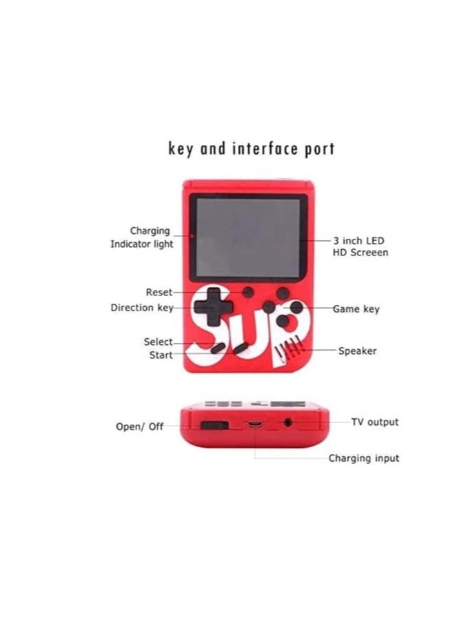 "SUP Game Box Plus 400-in-1 Retro Games: Upgraded Mini Portable Handheld Console Gift by Prime Tech!"  - Image 2