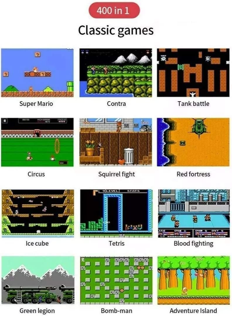 "SUP Game Box Plus 400-in-1 Retro Games: Upgraded Mini Portable Handheld Console Gift by Prime Tech!"  - Image 5