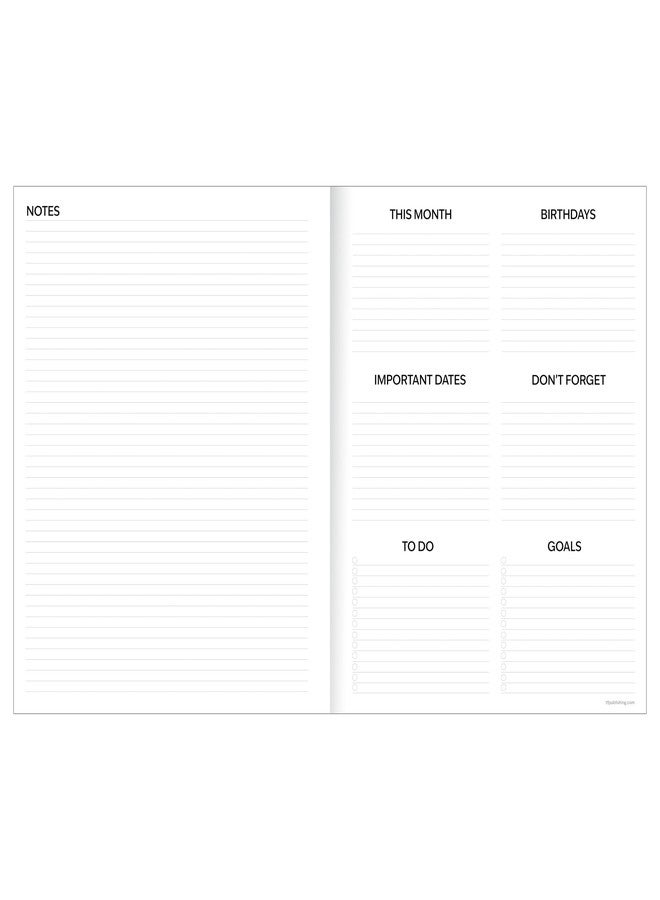 TF Publishing July 2026 - June 2027 Exotic Palms Large Monthly Planner with Thick Paper - 12 Month Academic Planner 2026-2027 with 2-Page Spreads, Large Calendar Grids and Prompts - 9in x 11in - Image 4