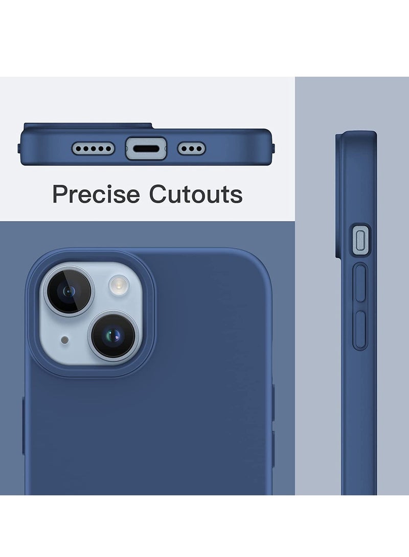 ELTRAZONE Silicone Case for iPhone 14 6.1-Inch, Silky-Soft Touch Full-Body Protective Phone Case, Shockproof Cover with Microfiber Lining (Black) - Image 5