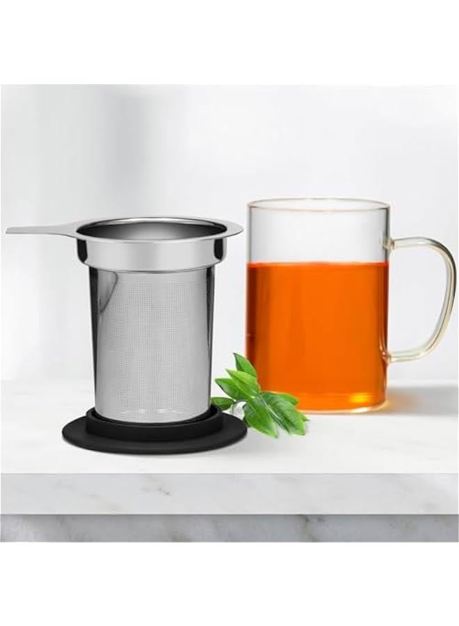 Tea Infuser for Loose Leaf Tea, Loose Leaf Tea Infuser with Handles, Tea Strainer Extra Fine 18/8 Stainless Steel, Tea Strainer for Teapots, Mugs, Cups to Steep Loose Leaf Tea（2 Pack)  - Image 2
