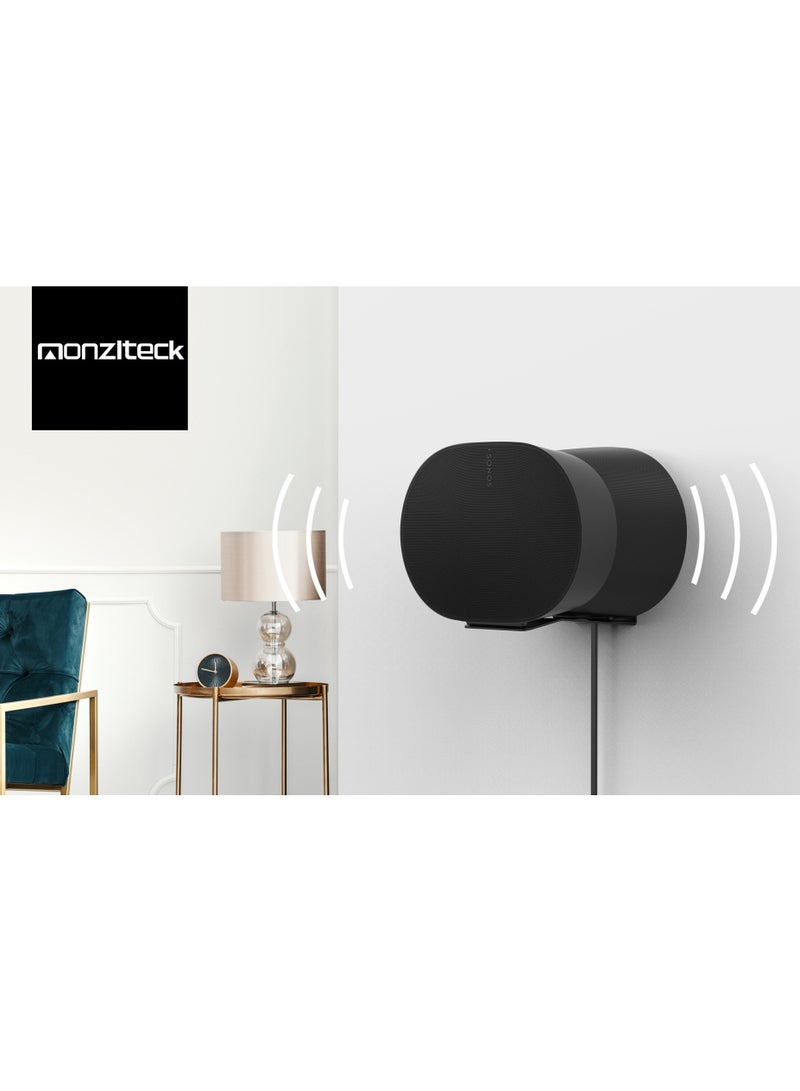 مكبر صوت Sonosera300 مثبت على الحائط، ملحقات مكبر صوت ذكية معدنية بالكامل موفرة للمساحة، مفردة - Image 5