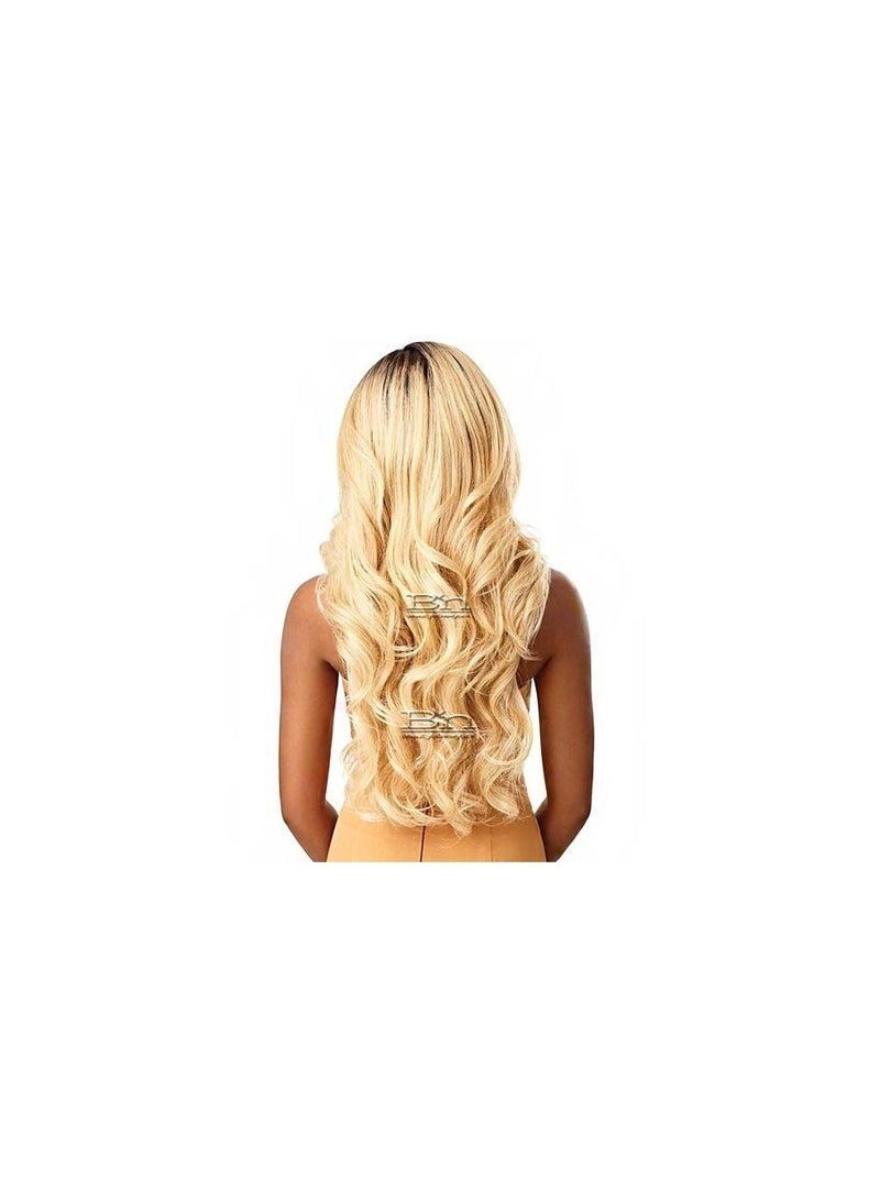 Estelle heat resistant high quality fiber Lace Front Wig body wave BLACK BLONDE - Image 3