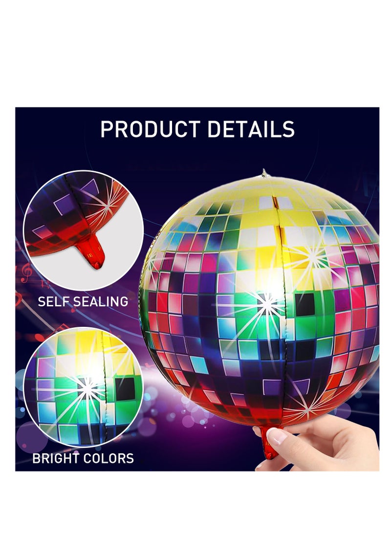 Disco Ball Balloons with 9 PCS 22 Inches Disco Party Decorations for Party Decorations, Disco Balloons Decorations Party,70s 80s Disco Theme Party Birthday Party Wedding Decoration - Image 3