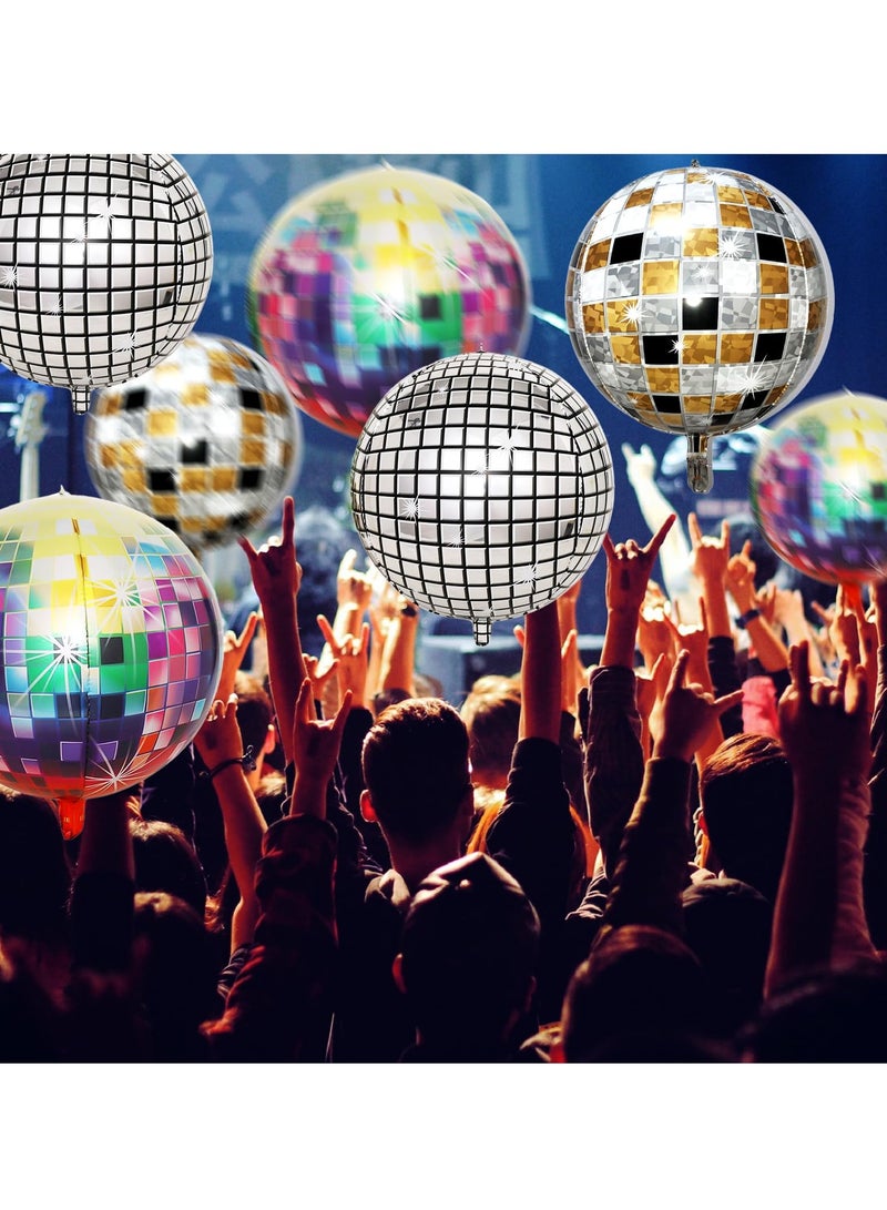 Disco Ball Balloons with 9 PCS 22 Inches Disco Party Decorations for Party Decorations, Disco Balloons Decorations Party,70s 80s Disco Theme Party Birthday Party Wedding Decoration - Image 4