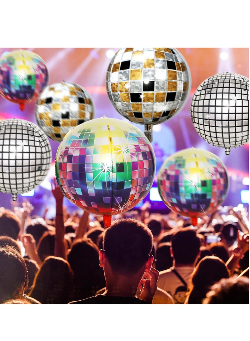 Disco Ball Balloons with 9 PCS 22 Inches Disco Party Decorations for Party Decorations, Disco Balloons Decorations Party,70s 80s Disco Theme Party Birthday Party Wedding Decoration - Image 5
