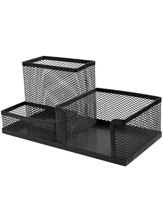 حامل أقلام شبكي معدني للمكتب لتنظيم الإكسسوارات المكتبية - Image 3