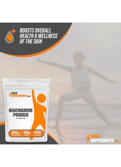 BULKSUPPLEMENTS.COM .com Niacinamide Powder - Vitamin B3 Powder, Niacinamide Supplement, Niacinamide 500mg - B3 Vitamins for Skin, Gluten Free, 500mg per Serving, 500g (1.1 lbs) (Pack of 1)  - Image 5