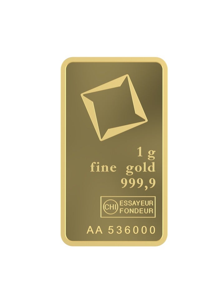 valcambi CKS Valcambi Suisse 1g Pure 999.9 Fine Gold Bar 24KT - 1 Gram  - Image 4