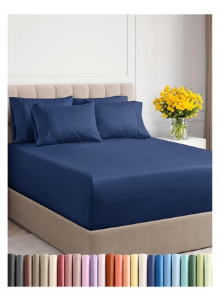 A set of plain sheet sheets for hotels, homes and tourist villages from Nono Store, consisting of three pieces,blue, 120 cm * 200 cm * 30 cm, blue color, cotton - pzsku/Z15F835E31310A817AEDAZ/45/_/1736595136/e7bfc3a7-8783-4d36-ae35-19af6af90874