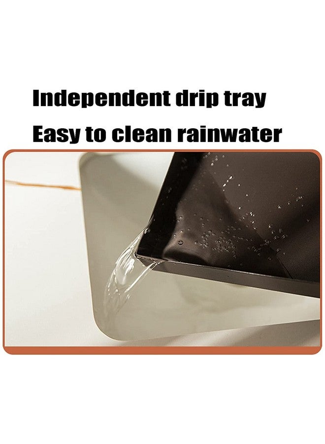 INDIAN DECOR. 567710 Metal Umbrella Storage Rack With Drip Tray And Artificial Grass, Large Capacity Storage Long/Short Umbrella, Suitable For Family Business Hotel - Black, 30 X 60 X 60 CM - Image 4