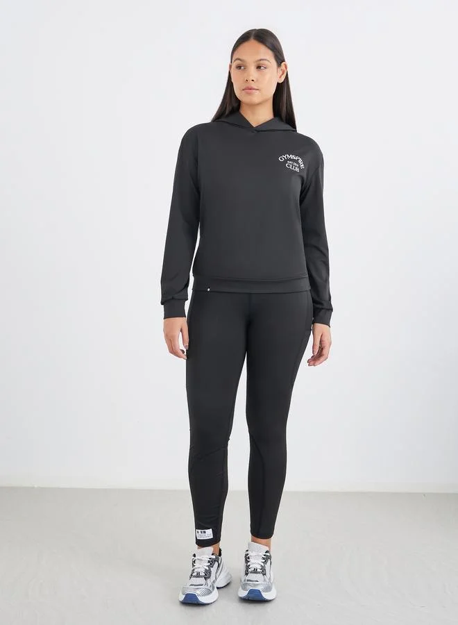Styli Styli Gymspire Edition - Calf Reflective Striped Pocket Detail Leggings