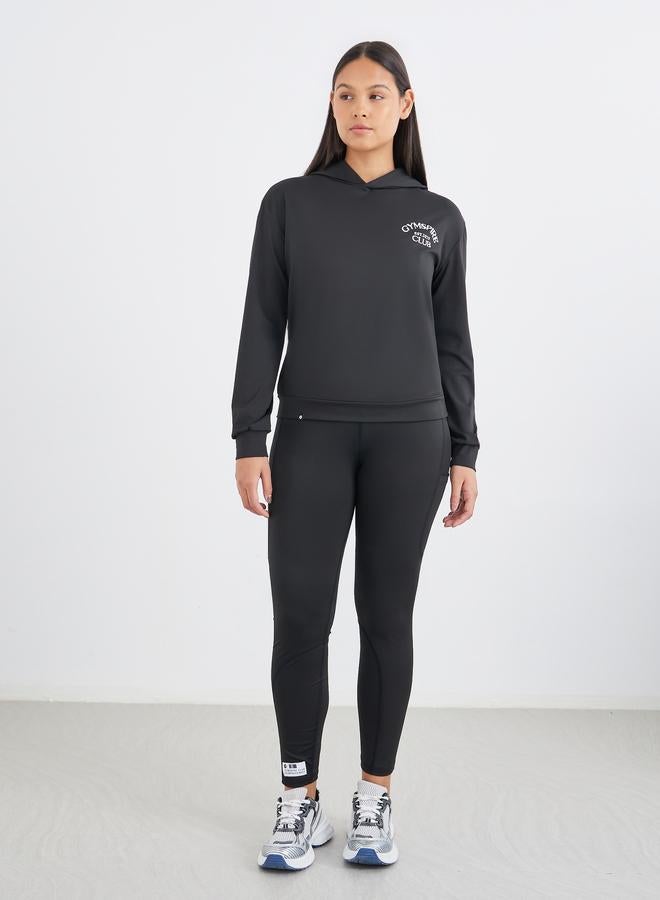 Styli Gymspire Edition - Calf Reflective Striped Pocket Detail Leggings - Image 1