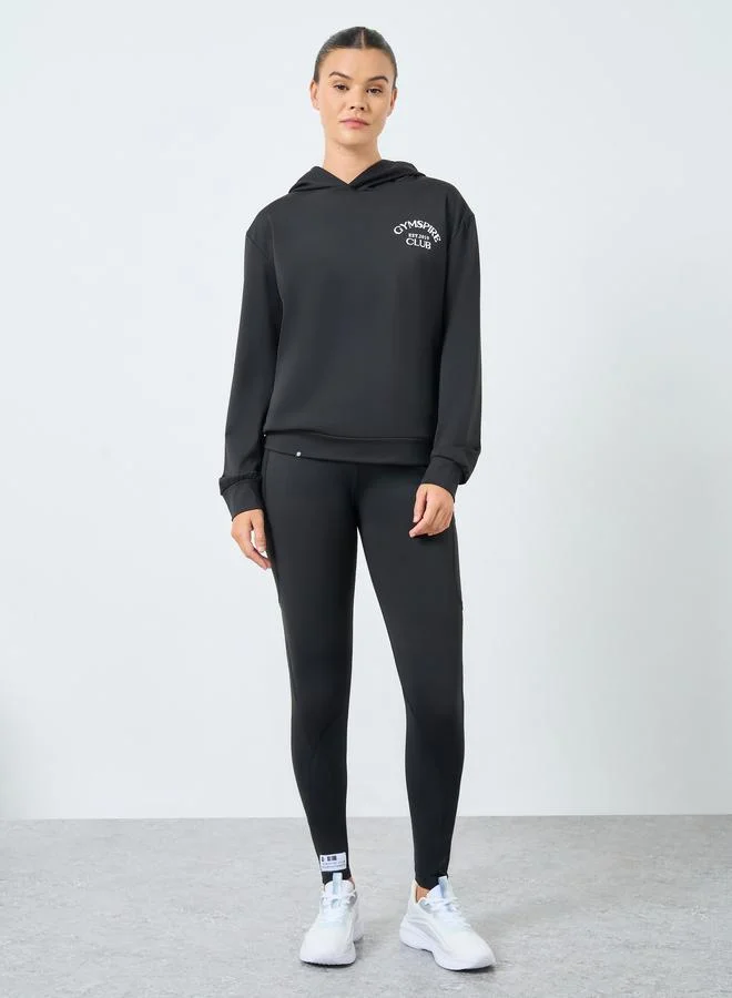 Styli Active Gymspire Edition - Calf Reflective Striped Pocket Detail Leggings