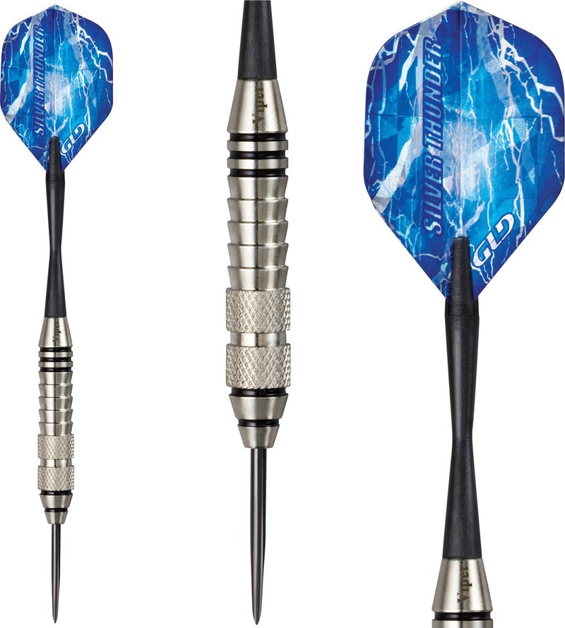 Viper by GLD Products Silver Thunder Steel Tip Darts, 23 Grams,Black,22-0523-23 - Image 3