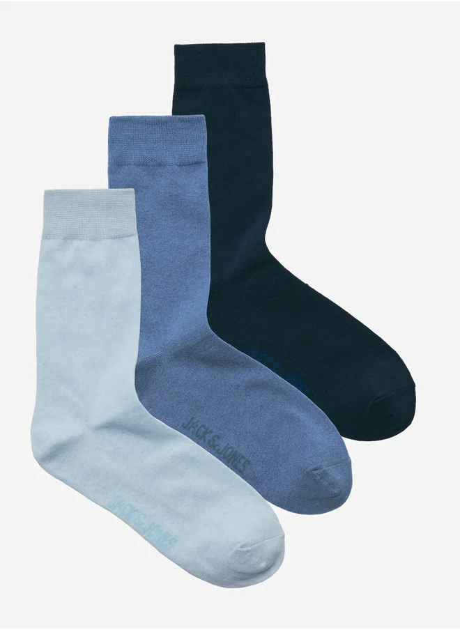 جاك اند جونز Set of 3 - Crew Tennis Socks