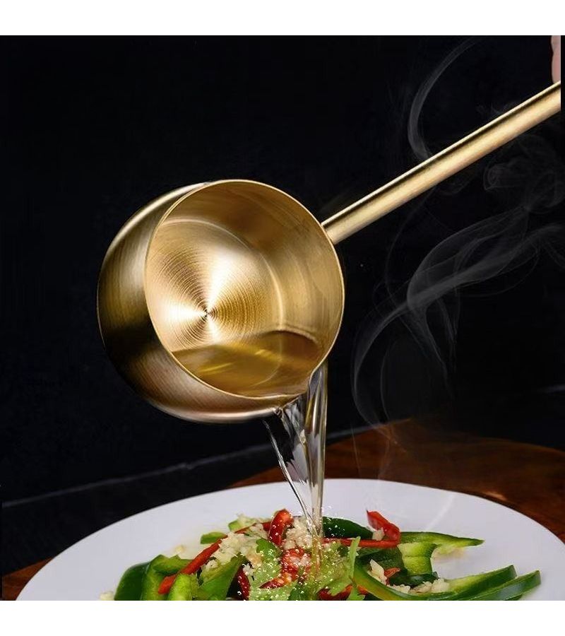 Golden Stainless Steel Saucepan 300ml Oil Splash Pan Food Pan Cheese Pot Butter Melting Kitchen Cookware Baking Utensils Induction Cookware Dishwasher Safe - Image 4