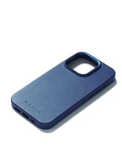 Mujjo Mujjo Leather Case for iPhone 15 Pro – Premium European Leather Case with Enhanced Phone & Camera Lens Protection, MagSafe Compatible – iPhone 15 Pro Case (Monaco Blue)  - Image 3
