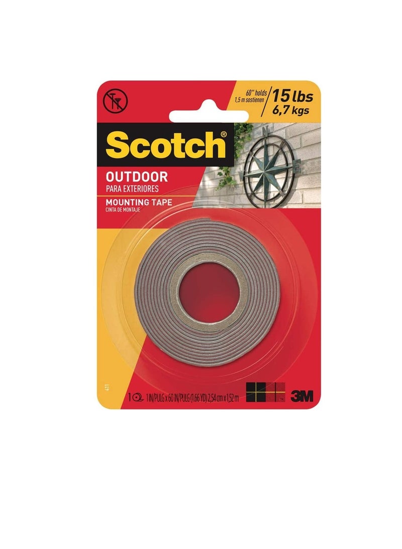 Scotch  3M Scotch 411P Permanent Mounting Tape 25.4 mm x 1.52 m  - Image 3