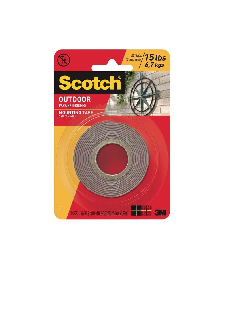 Scotch  3M Scotch 411P Permanent Mounting Tape 25.4 mm x 1.52 m  - Image 2